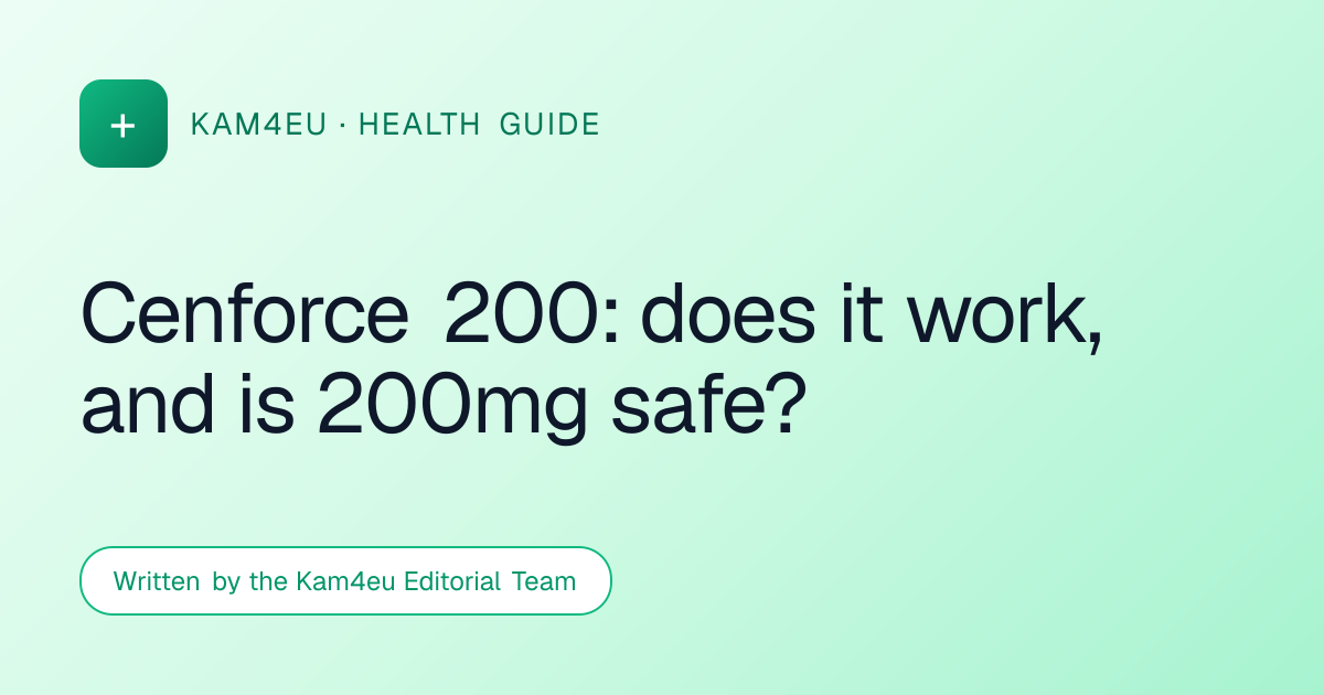 Cenforce 200: does it work, and is 200mg safe?