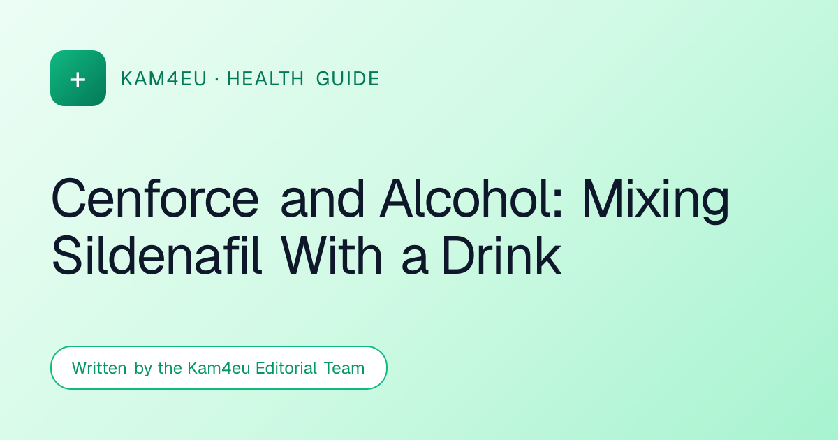Cenforce and Alcohol: Mixing Sildenafil With a Drink