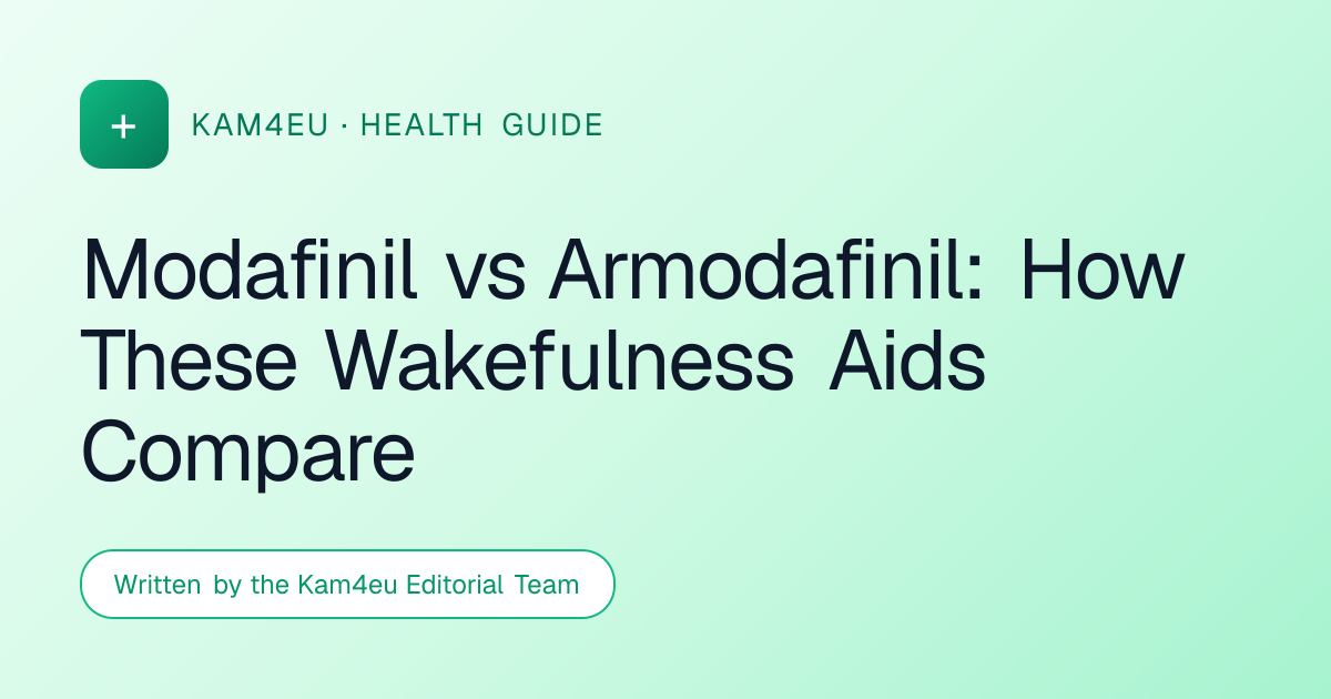 Modafinil vs Armodafinil: How These Wakefulness Aids Compare