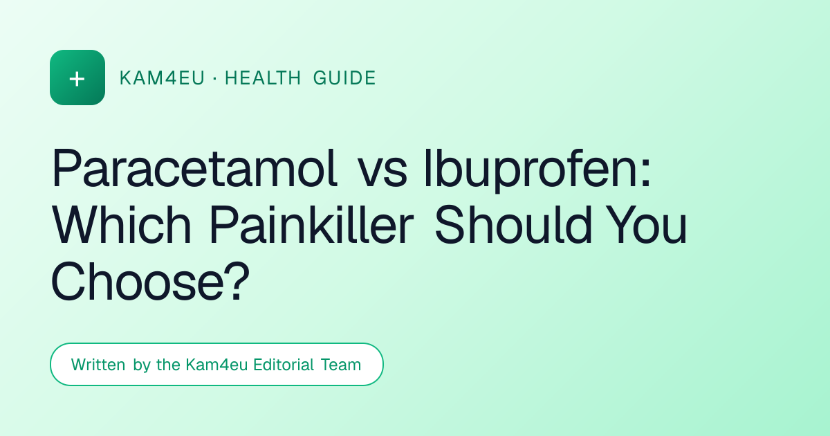 Paracetamol vs Ibuprofen: Which Painkiller Should You Choose?