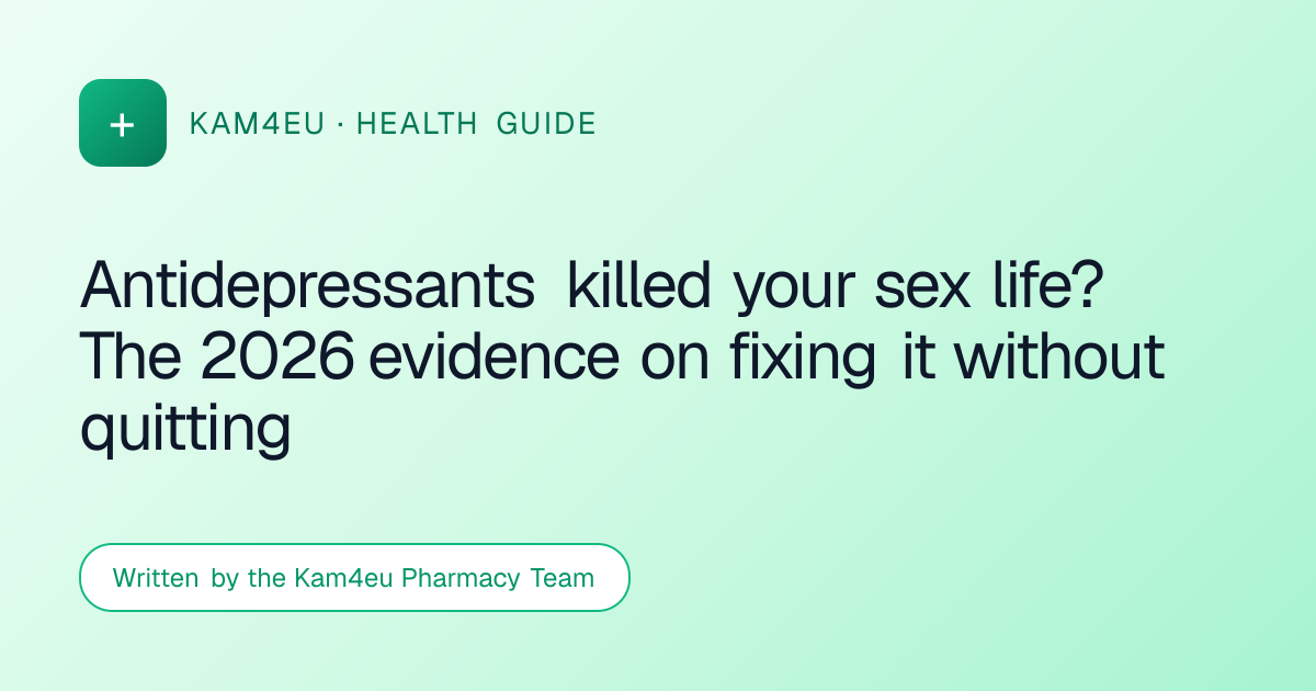 Antidepressants killed your sex life? The 2026 evidence on fixing it without quitting
