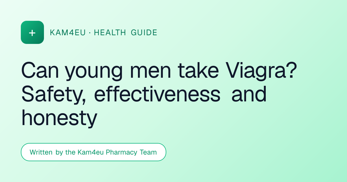 Can young men take Viagra? Safety, effectiveness and honesty