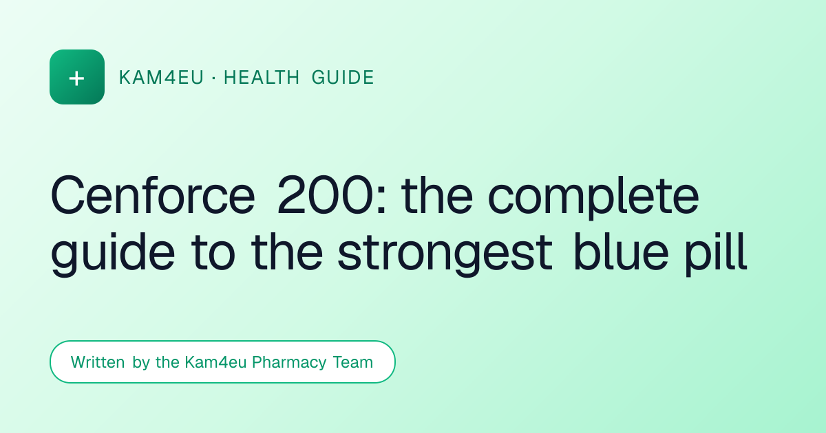 Cenforce 200: the complete guide to the strongest blue pill