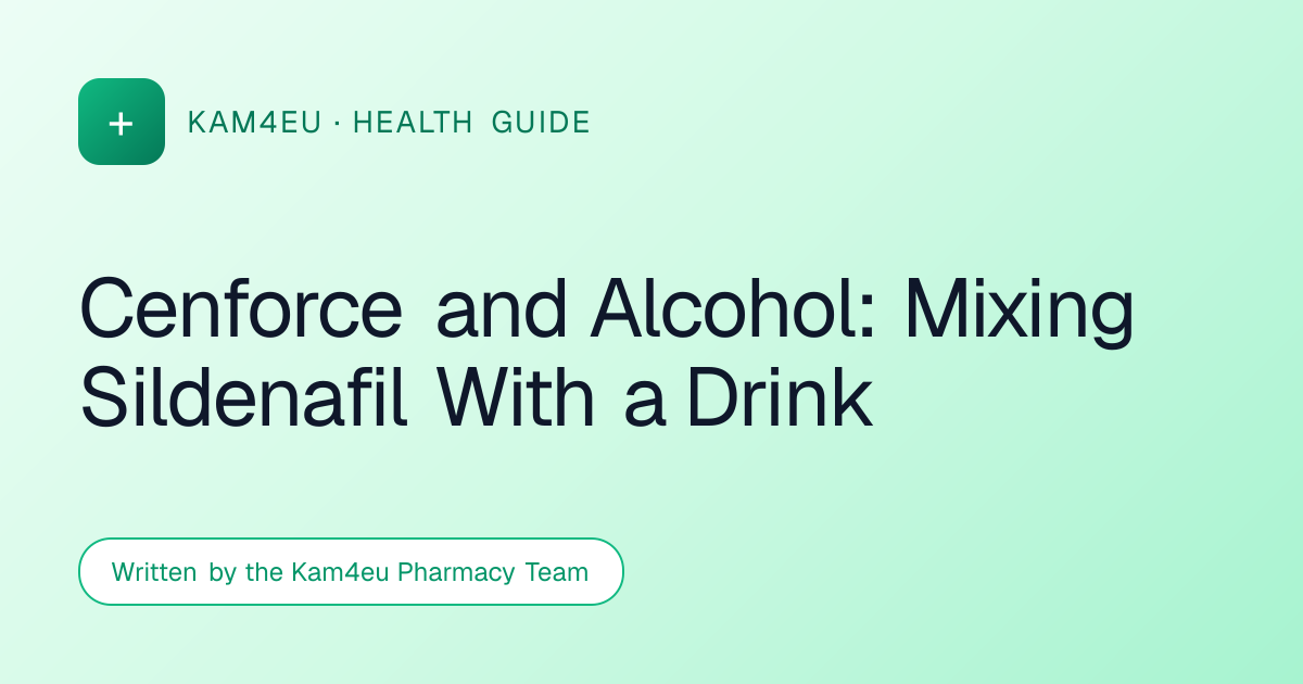 Cenforce and Alcohol: Mixing Sildenafil With a Drink