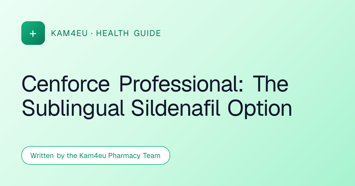 Cenforce Professional: The Sublingual Sildenafil Option