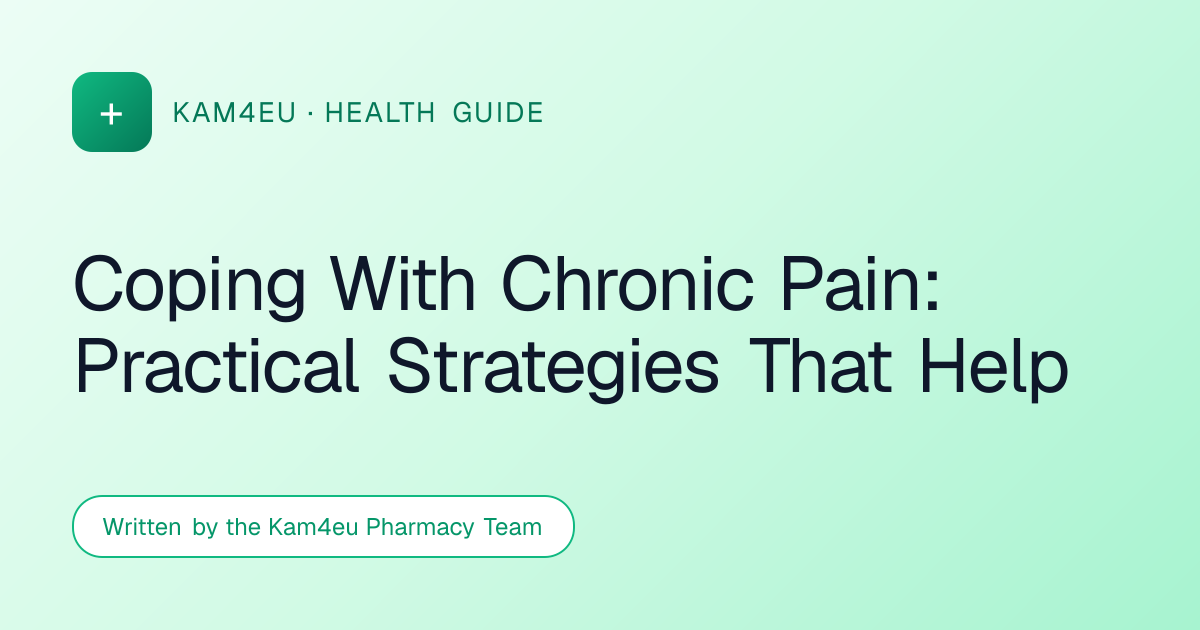 Coping With Chronic Pain: Practical Strategies That Help