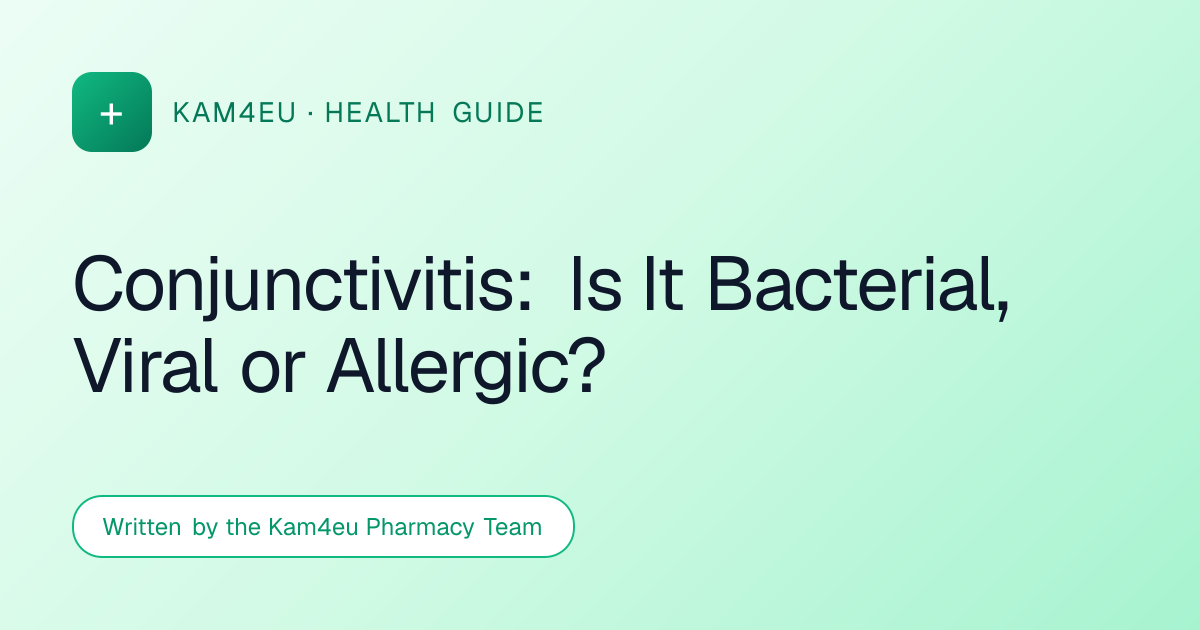 Conjunctivitis: Is It Bacterial, Viral or Allergic?