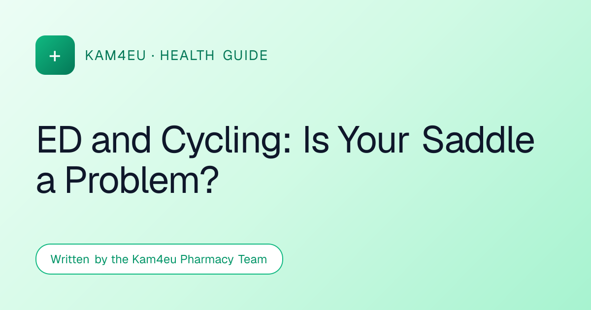 ED and Cycling: Is Your Saddle a Problem?