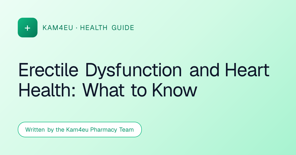 Erectile Dysfunction and Heart Health: What to Know