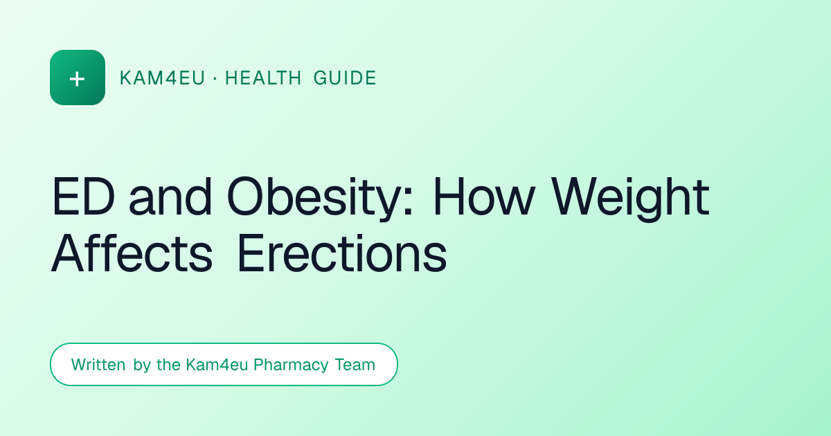 ED and Obesity: How Weight Affects Erections
