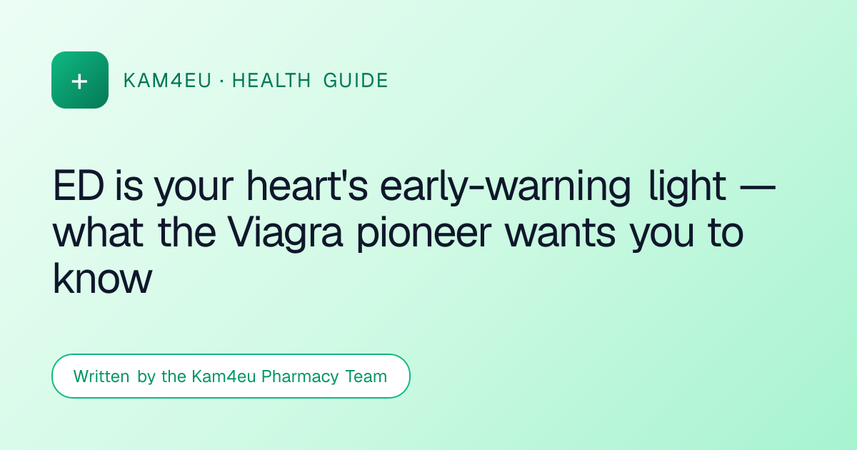 ED is your heart's early-warning light — what the Viagra pioneer wants you to know