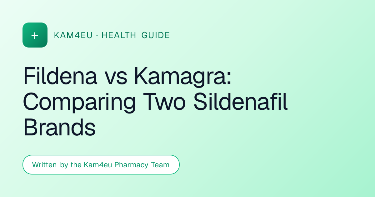 Fildena vs Kamagra: Comparing Two Sildenafil Brands