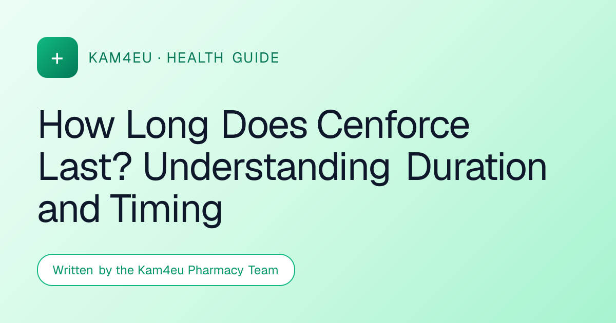 How Long Does Cenforce Last? Understanding Duration and Timing