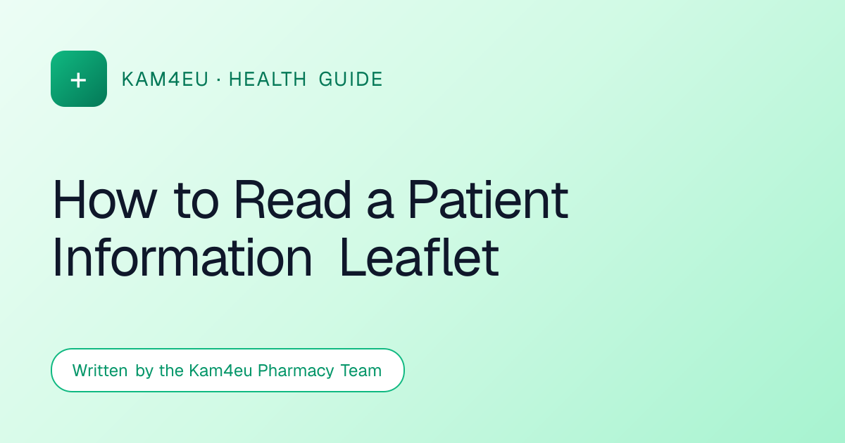 How to Read a Patient Information Leaflet