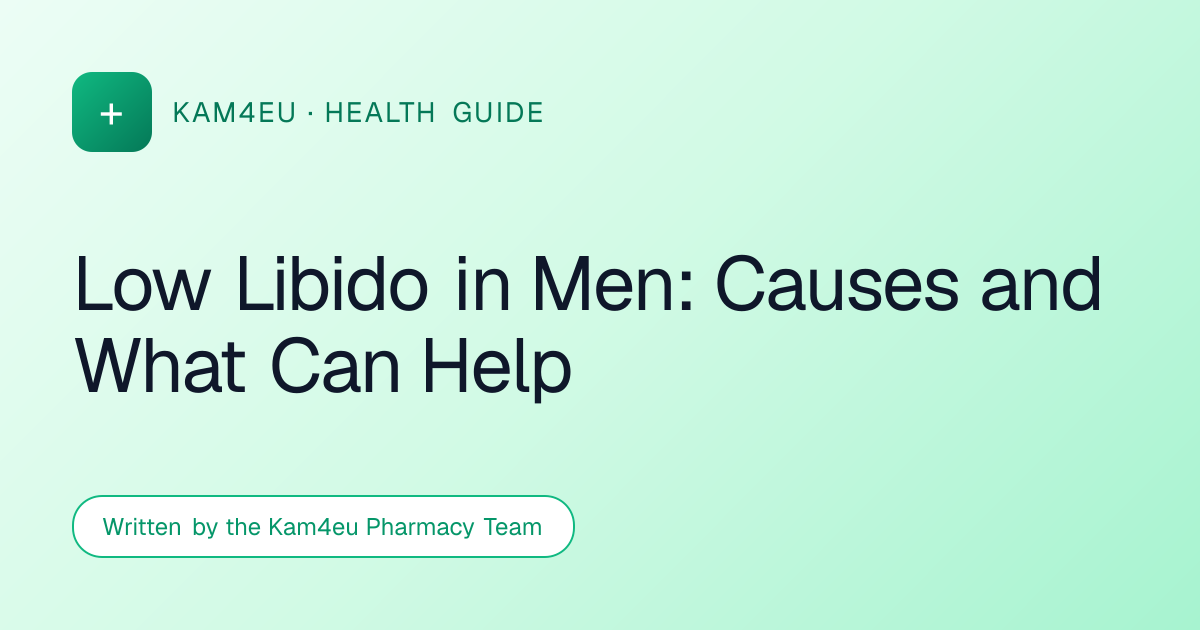 Low Libido in Men: Causes and What Can Help