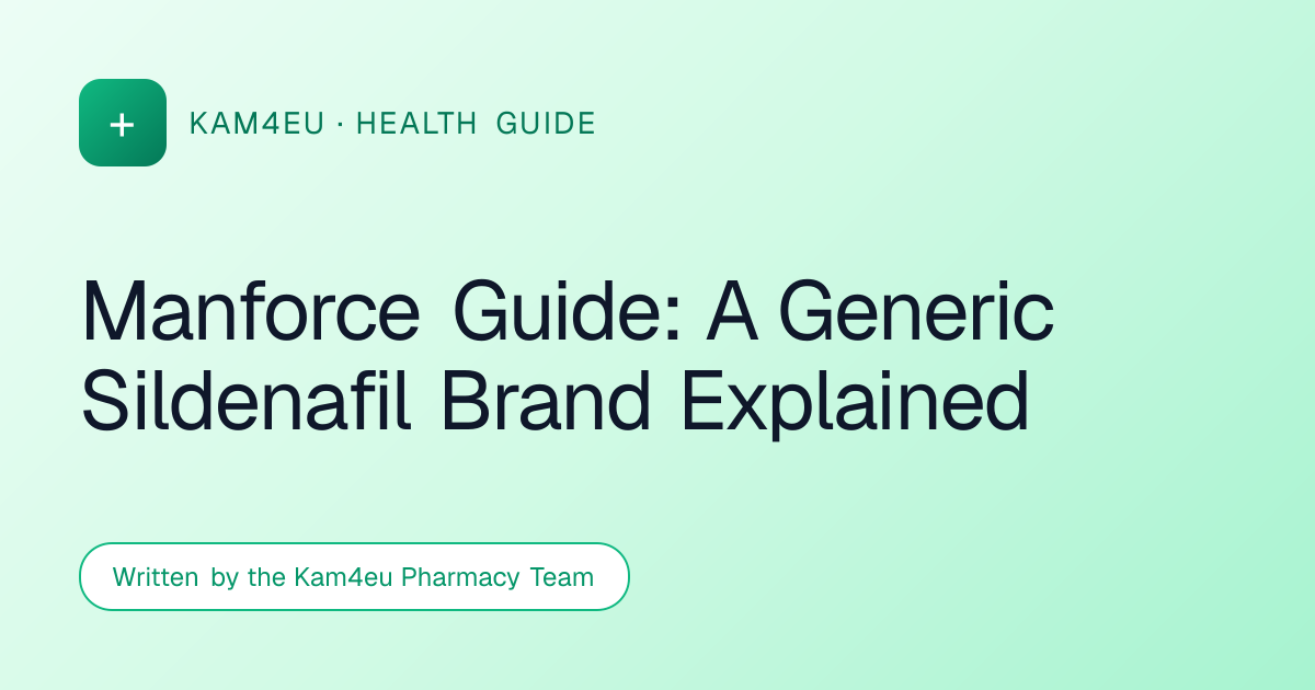 Manforce Guide: A Generic Sildenafil Brand Explained