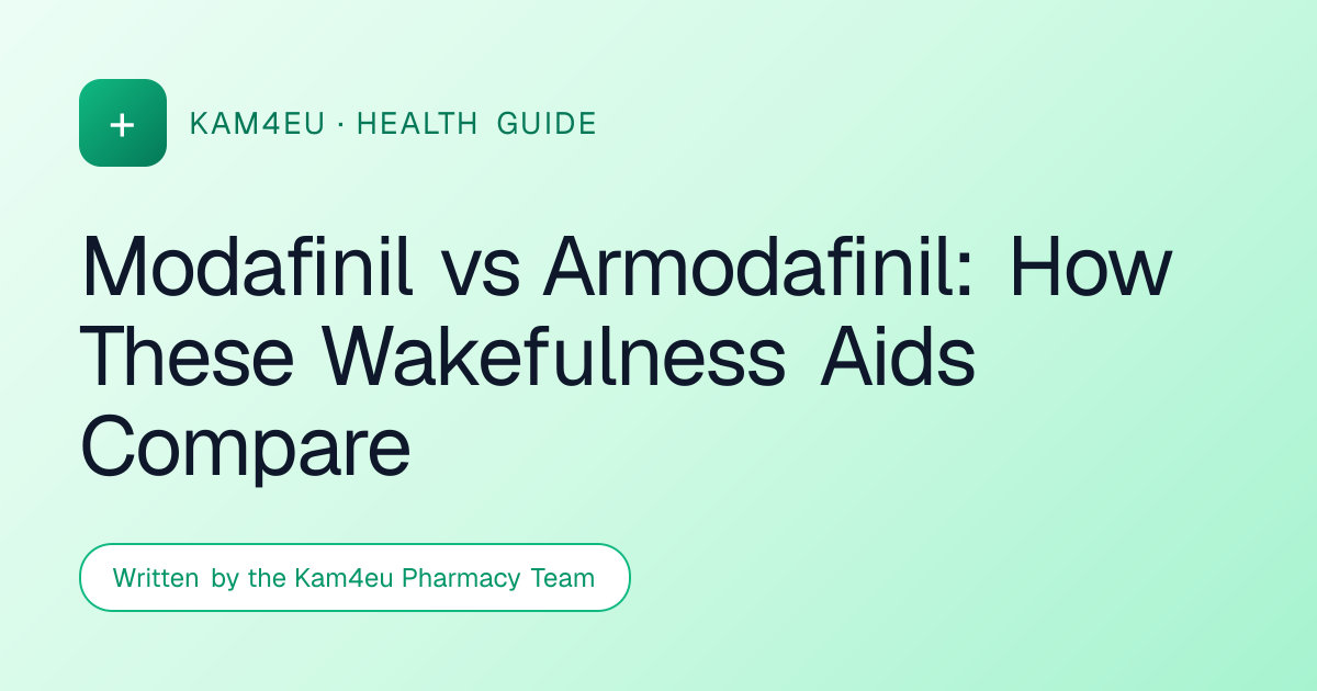 Modafinil vs Armodafinil: How These Wakefulness Aids Compare
