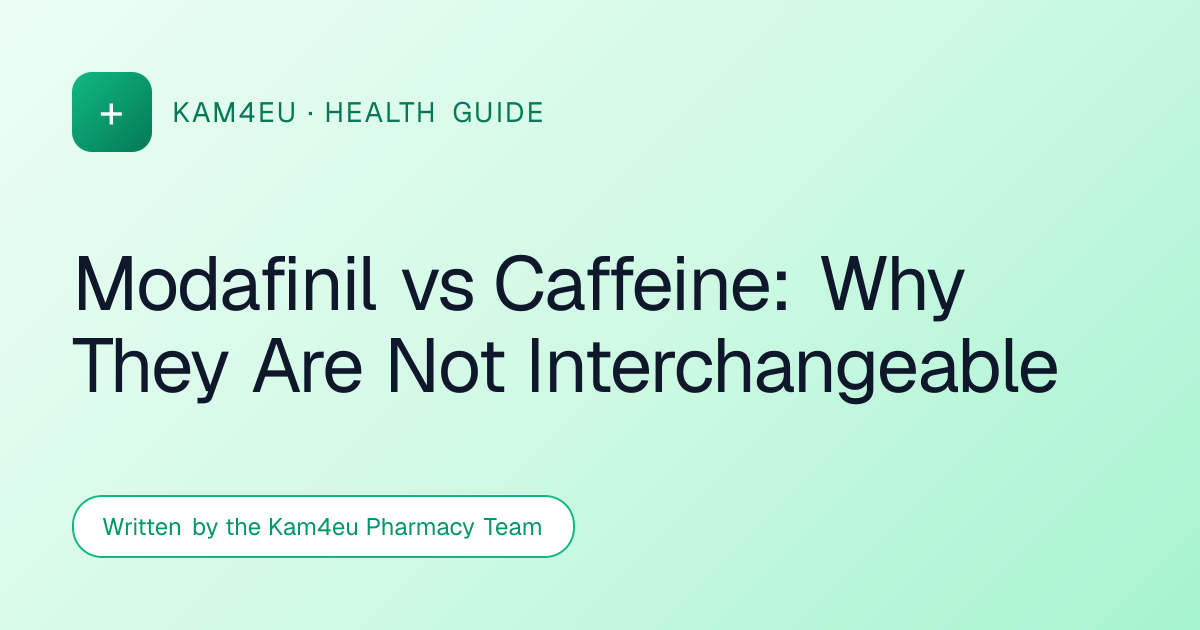 Modafinil vs Caffeine: Why They Are Not Interchangeable