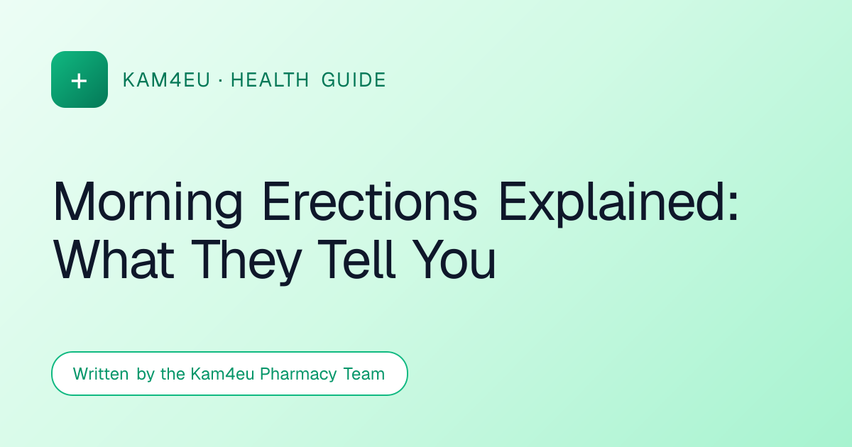Morning Erections Explained: What They Tell You