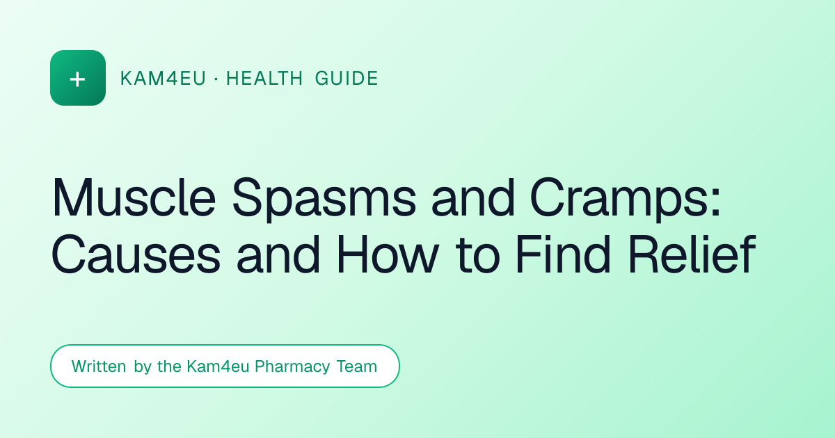 Muscle Spasms and Cramps: Causes and How to Find Relief