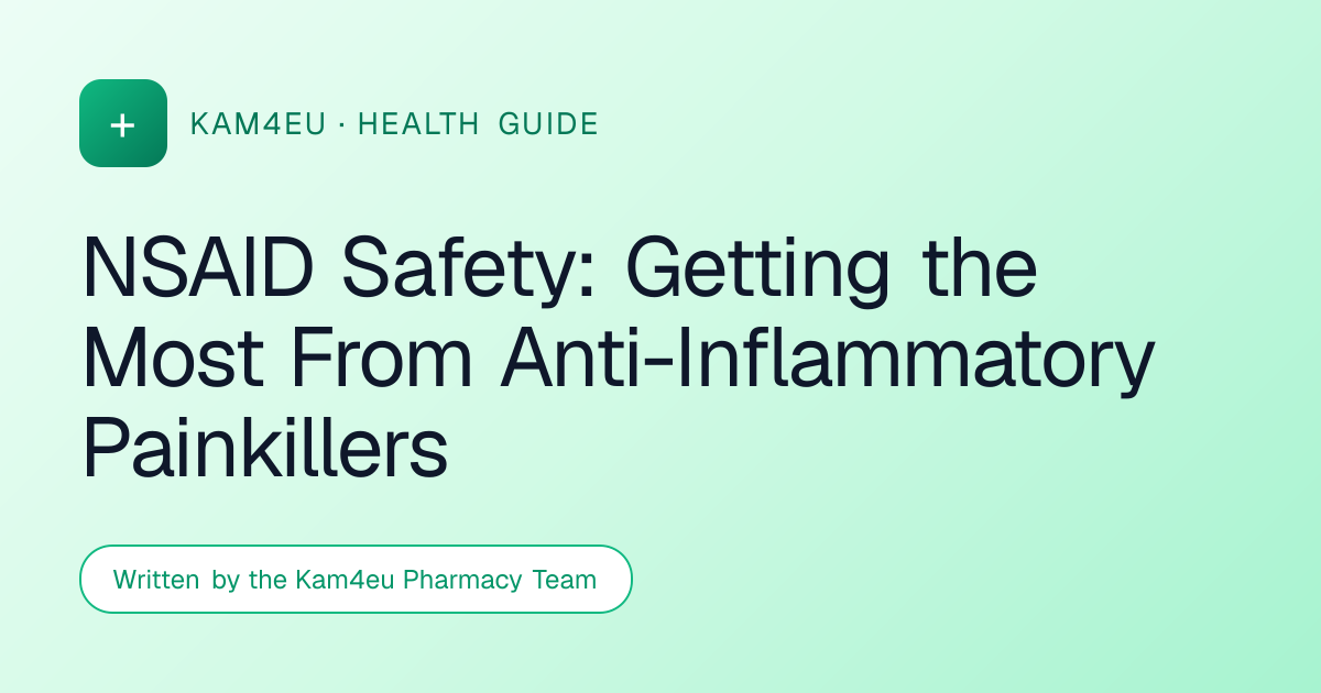 NSAID Safety: Getting the Most From Anti-Inflammatory Painkillers