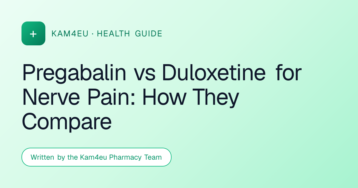 Pregabalin vs Duloxetine for Nerve Pain: How They Compare