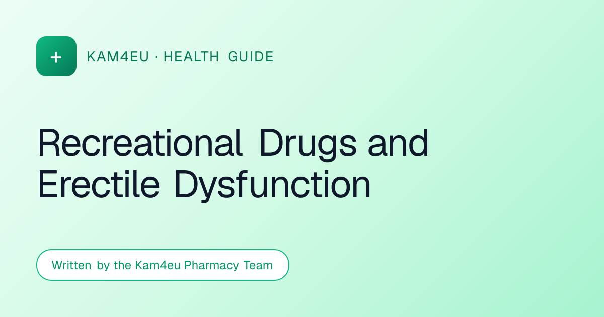 Recreational Drugs and Erectile Dysfunction