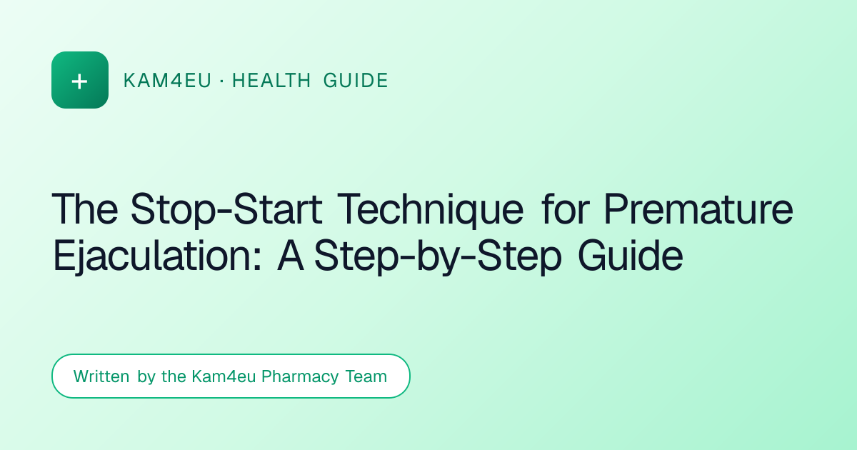 The Stop-Start Technique for Premature Ejaculation: A Step-by-Step Guide
