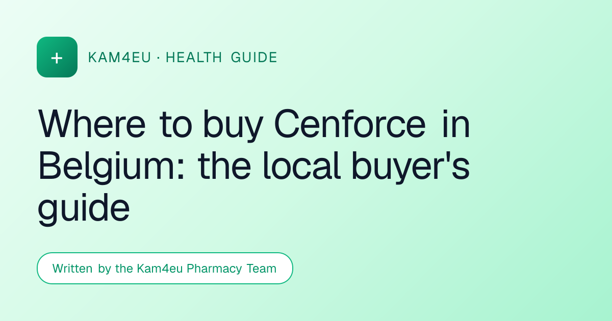 Where to buy Cenforce in Belgium: the local buyer's guide