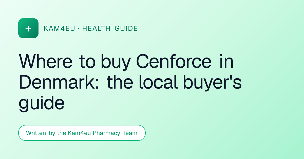 Where to buy Cenforce in Denmark: the local buyer's guide